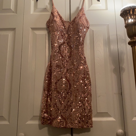 Windsor Dresses & Skirts - Windsor Sequin pink mini dress